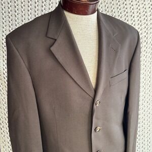 VTG NWOT Pierre Cardin 4 Button Notch Blazer Sport Coat 38R-40R Brown Colombia